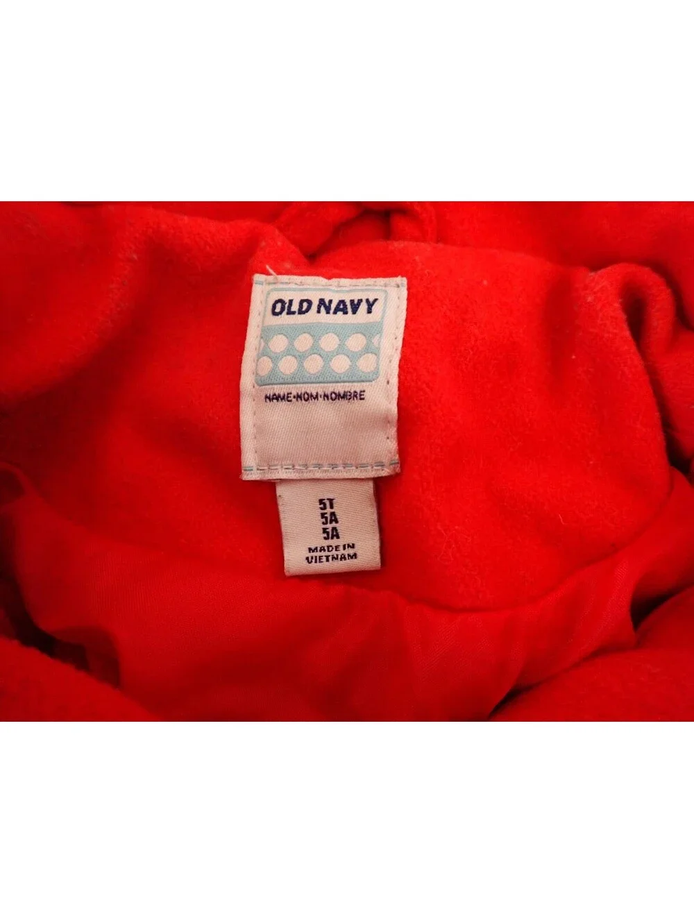 Old Navy girls red hooded coat